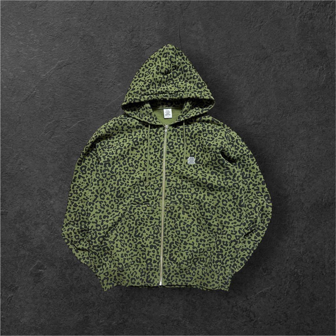 cblackeyepatch豹柄ジップパーカー