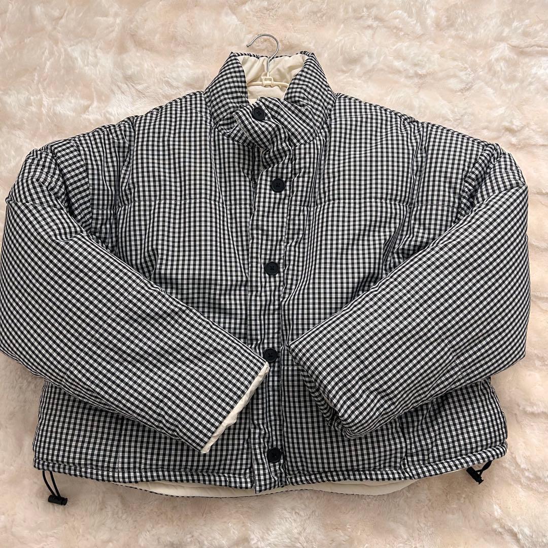 YOLO ギンガムチェックリバーシブルジャケット