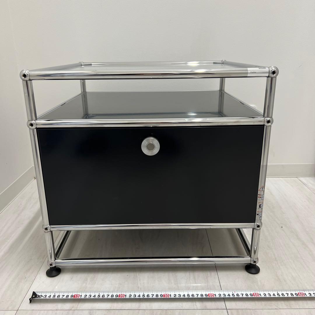 【USM】ガラス スチールラック 引き出し付き【正規品】