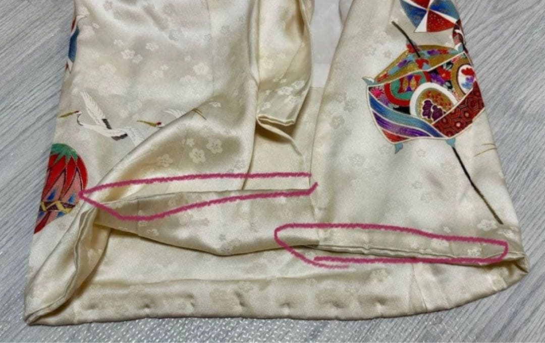 なちよ　購入不可 七五三　着物８点セット　正絹