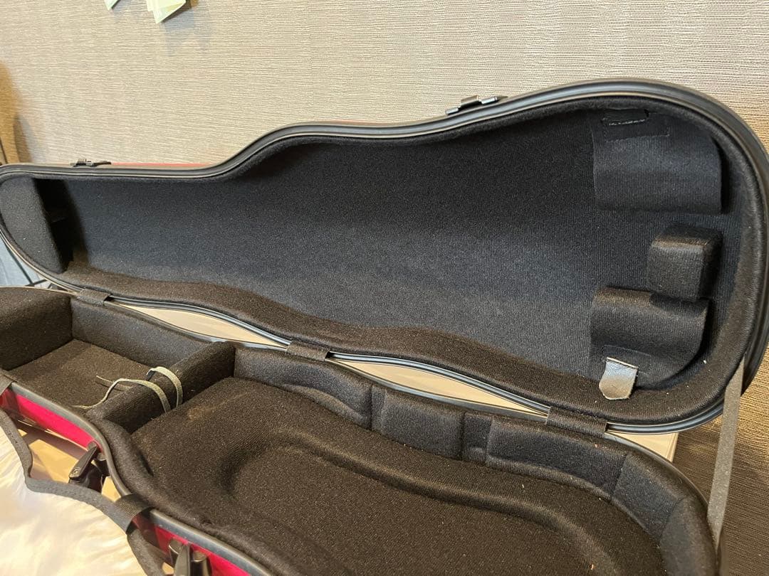 東洋楽器　バイオリンケース　プリュームファイバー　プラチナワイン