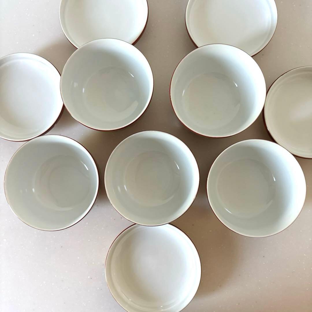 【九谷焼】鶴峰窯　金彩　蓋付き　茶碗蒸し器　汁物椀　煮物椀　昭和レトロ