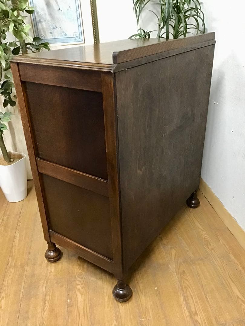 Misako☆管165☆イギリス製☆アンティーク☆オーク材☆4段チェスト