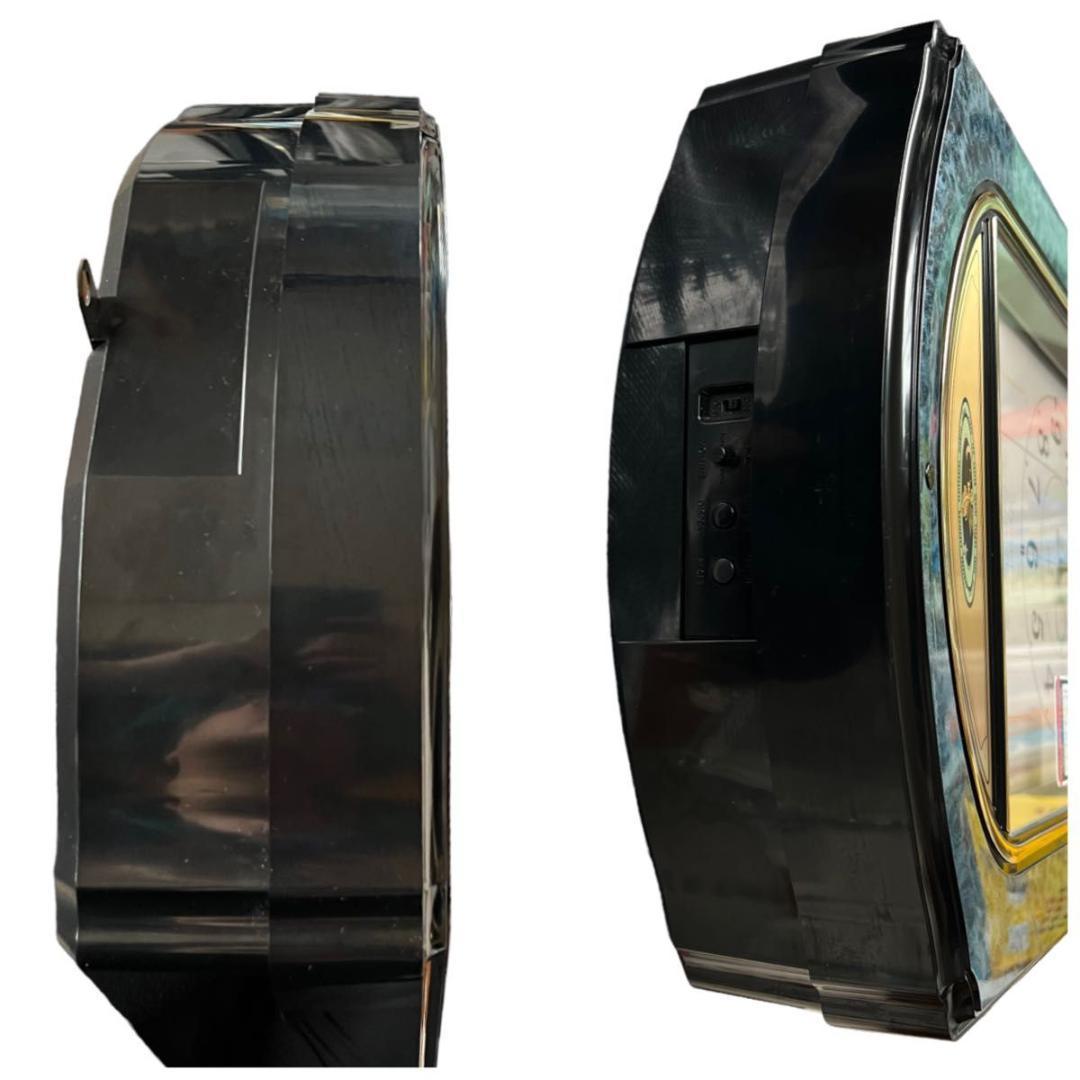 【希少】RHYTHM 電波からくり時計 4MH744CZ 青