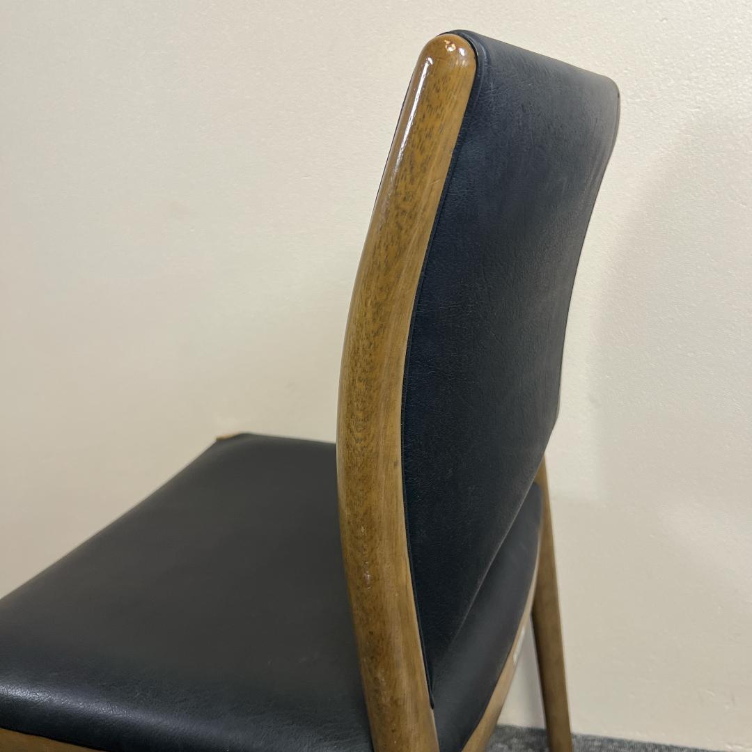 日進木工 Norfore ダイニングチェア オーク 本革 木製 椅子 北欧