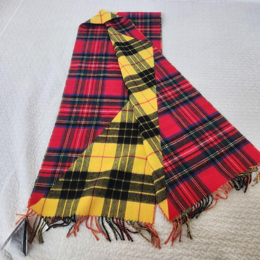 未使用★中判サイズ　ジョンストンズ オブ エルガン　カシミヤ　ストール