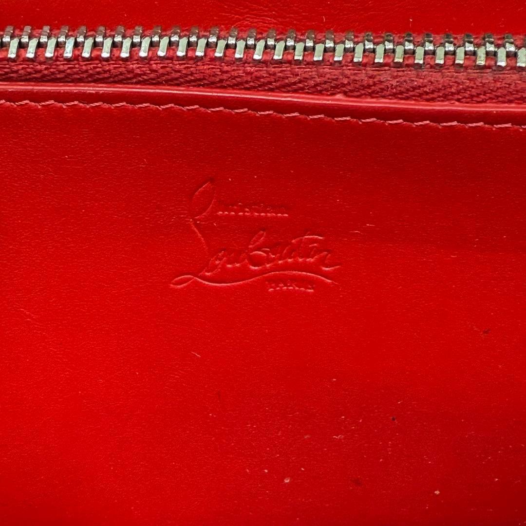 ✨人気✨ ルブタン 長財布 パネトーネ ラウンドジップ　ブラック　レザー