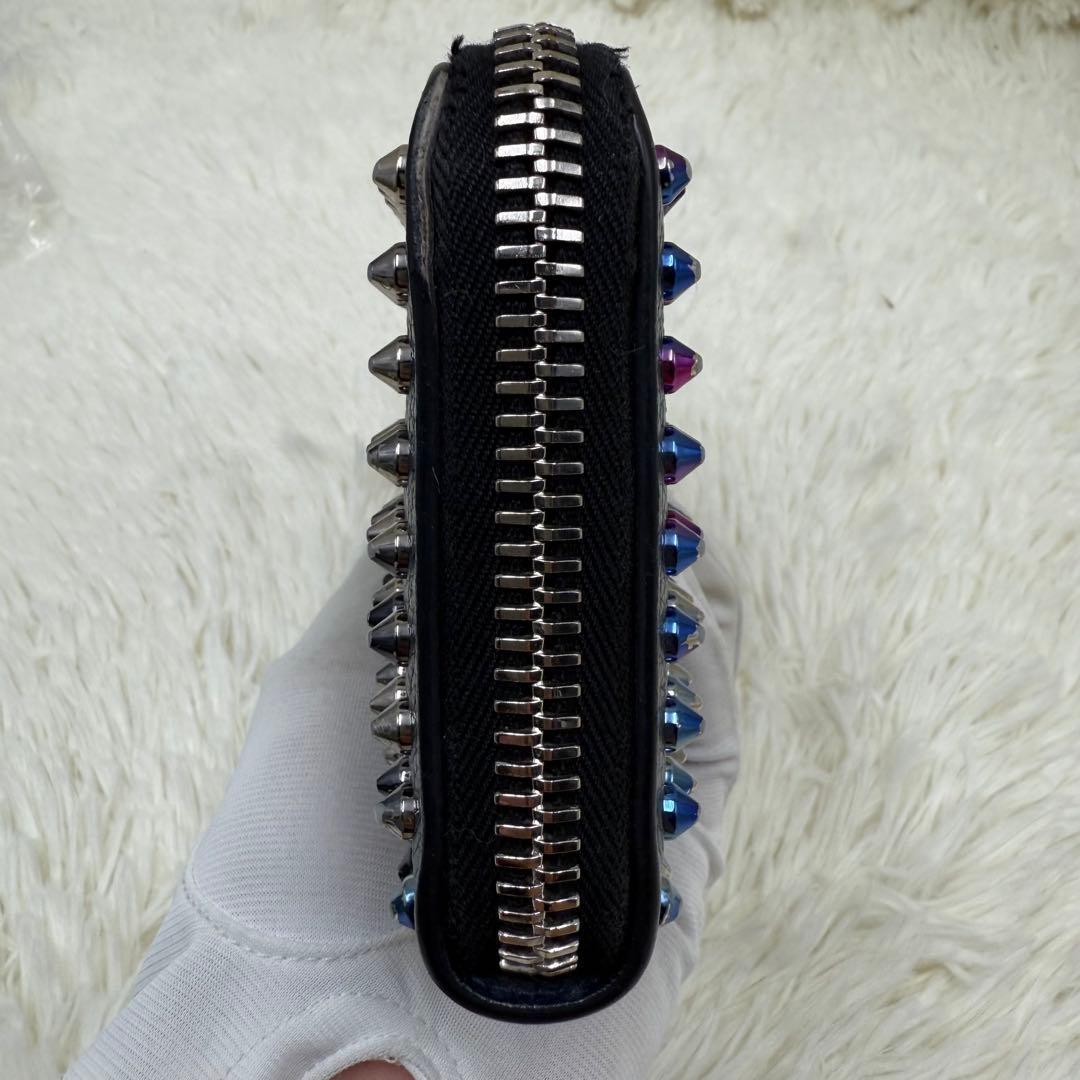 ✨人気✨ ルブタン 長財布 パネトーネ ラウンドジップ　ブラック　レザー