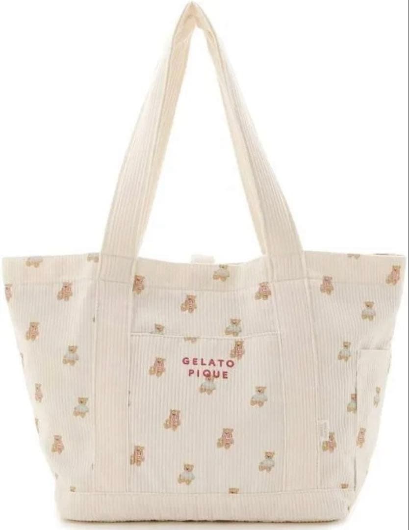 【新品未開封】販路限定 ジェラートピケ ベア柄ママバッグ