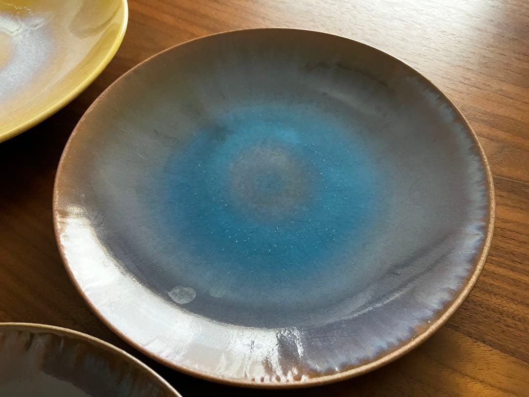 ケユカ　萩焼　彩雲プレート　20センチ　皿