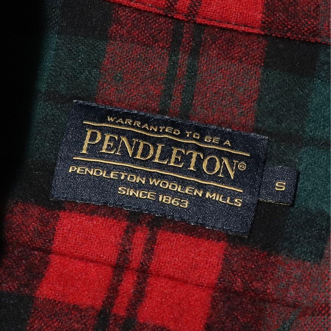 PENDLETON★ボードシャツ★60s 復刻★オープンカラー★ウール★赤 緑