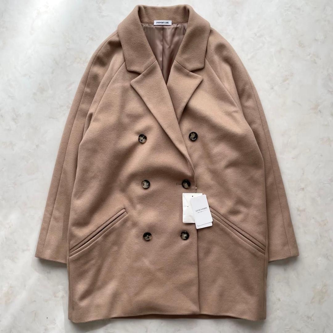 【新品】エヴリデイアイライク Short Double カシミヤチェスターコート