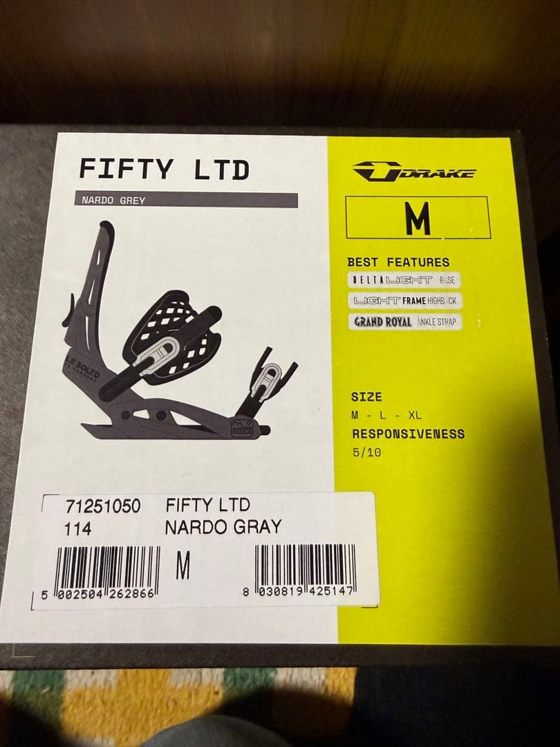 DRAKE FIFTY LTD ビンディング NARDO GRAY M