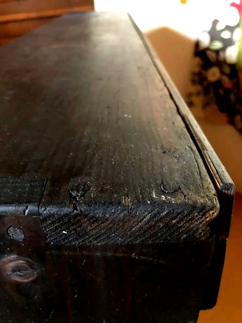 明治〜大正 骨董【職人手製】蕎麦猪口　食器棚 木製棚