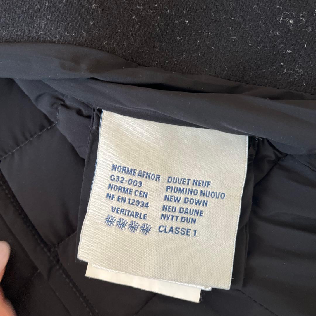 モンクレール　ブラック ロングダウンジャケット