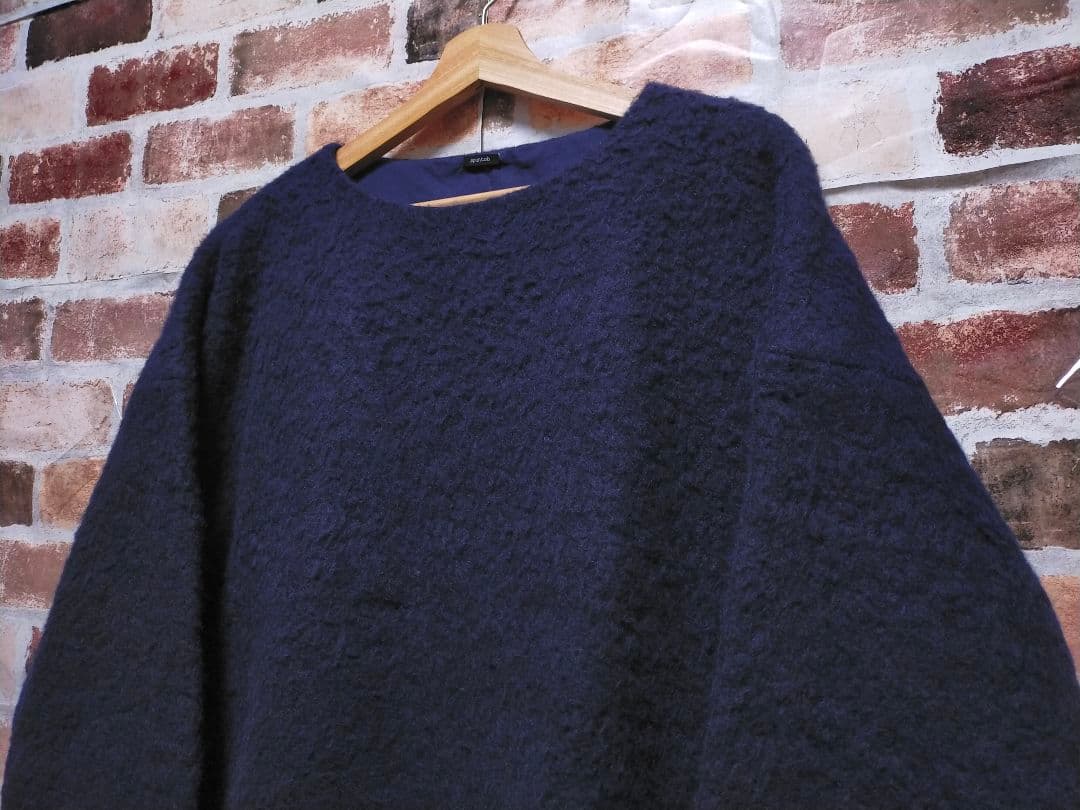 美品 apuntob / アプントビー アルパカ 起毛 ワイド プルオーバー