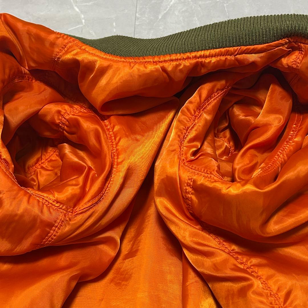 ★希少★【AVIREX】35周年記念 MA-1 フライトジャケット カーキ L