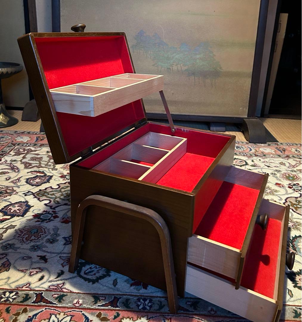 最終価格　木製　宝石箱　アクセサリー入レ　美品