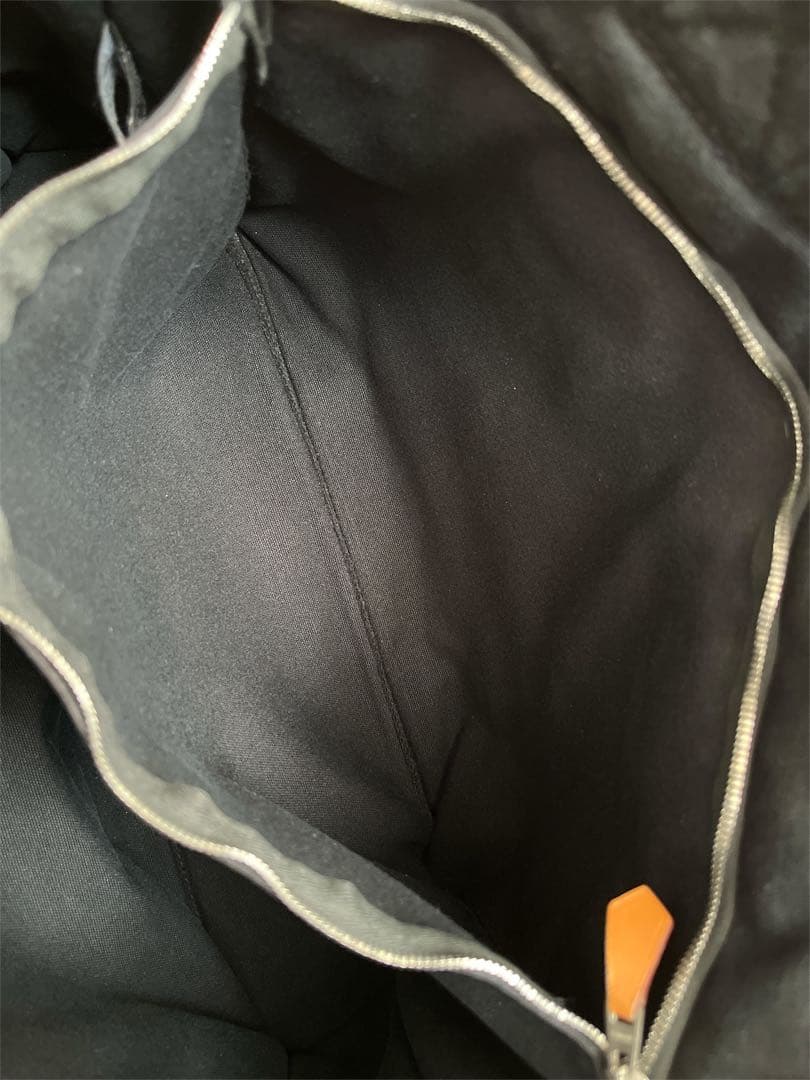 HERMES エルメス ドーヴィルMM トートバッグ キャンバス ネイビー 正規