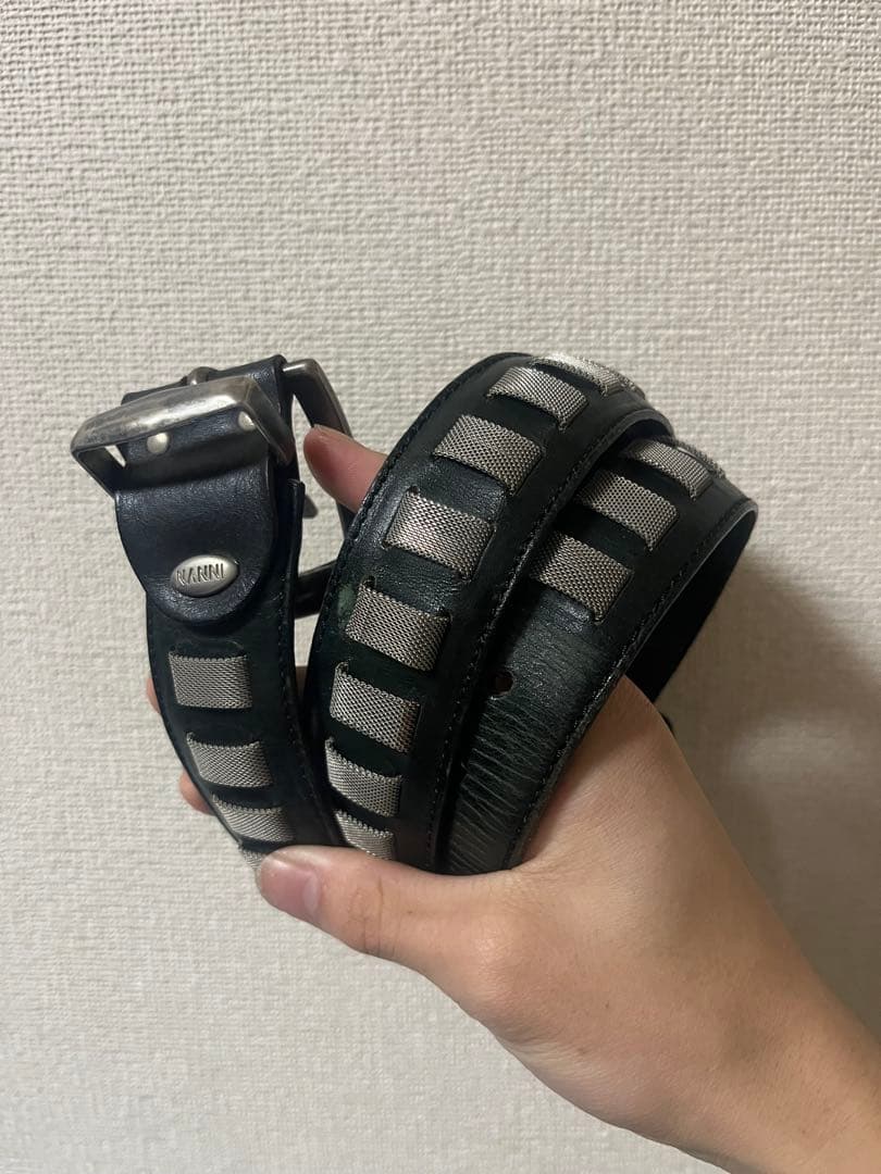 ら*ど様 オークション　archive デザインスタッズベルト 90s インダス