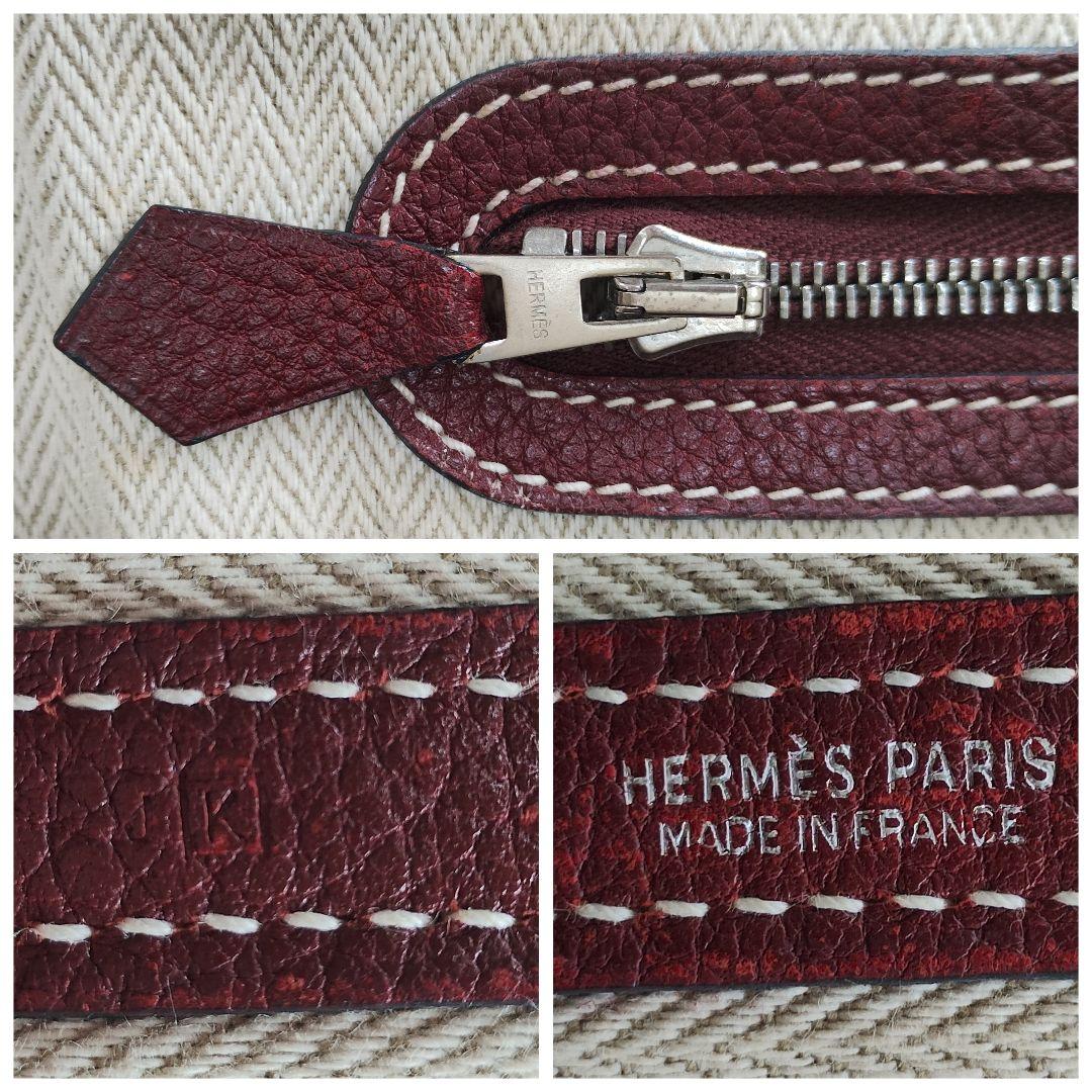 HERMES　ガーデンパーティ　ネゴンダPM　ルージュアッシュ　□K刻印