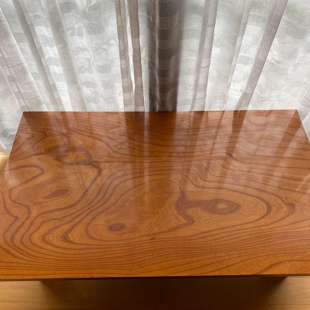 最終価格　和室　ローテーブル　木目調 木製座卓　古家具　約７４✖️１２８✖️３２㎝