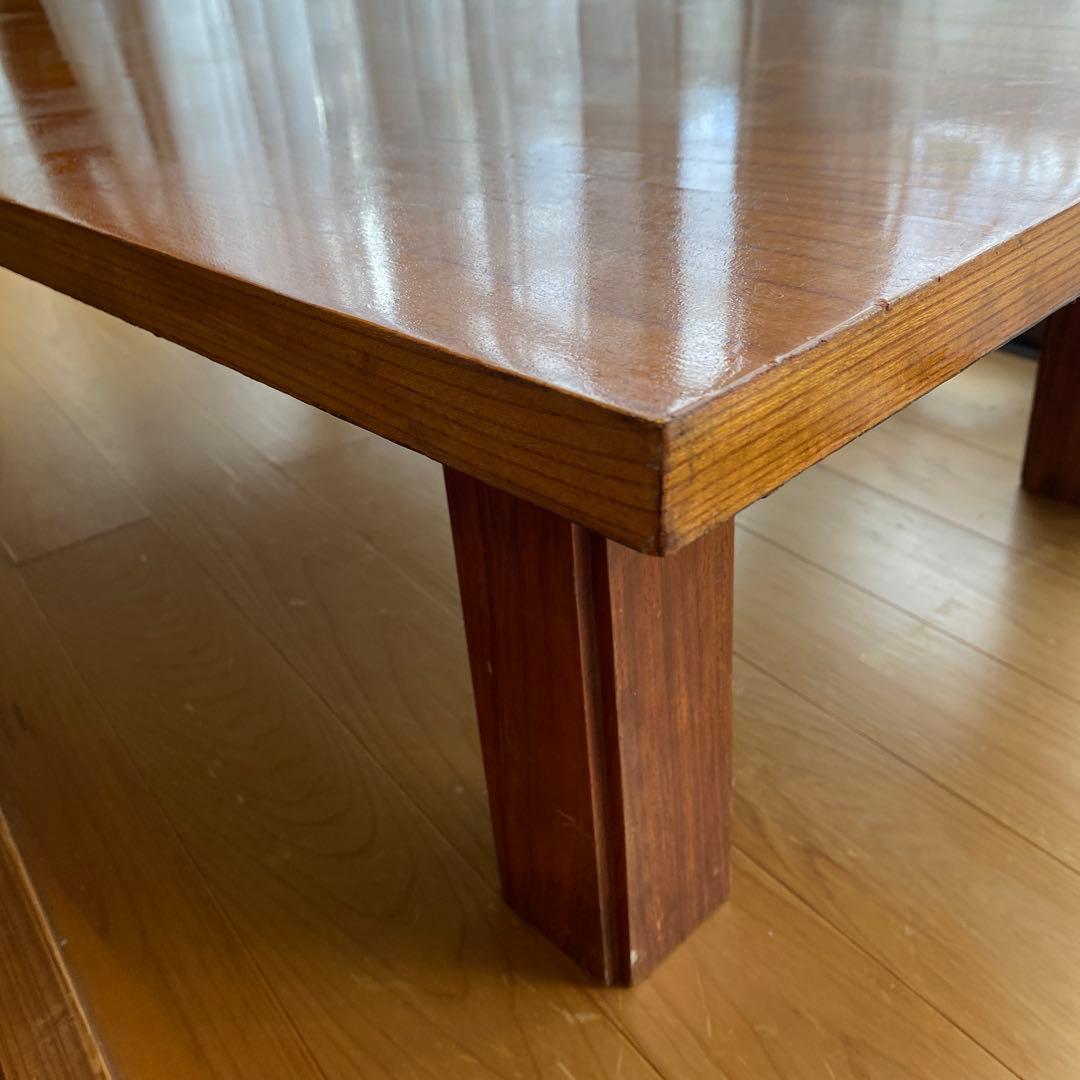 最終価格　和室　ローテーブル　木目調 木製座卓　古家具　約７４✖️１２８✖️３２㎝