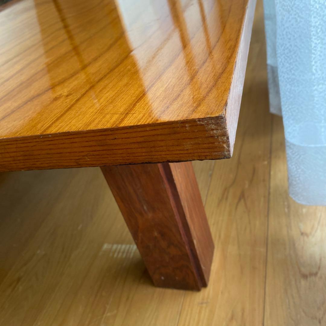 最終価格　和室　ローテーブル　木目調 木製座卓　古家具　約７４✖️１２８✖️３２㎝