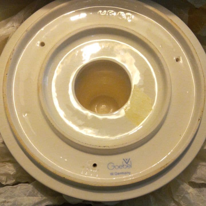 ゲーベル社☆フンメル陶器人形☆3人天使のキャンドルスタンド