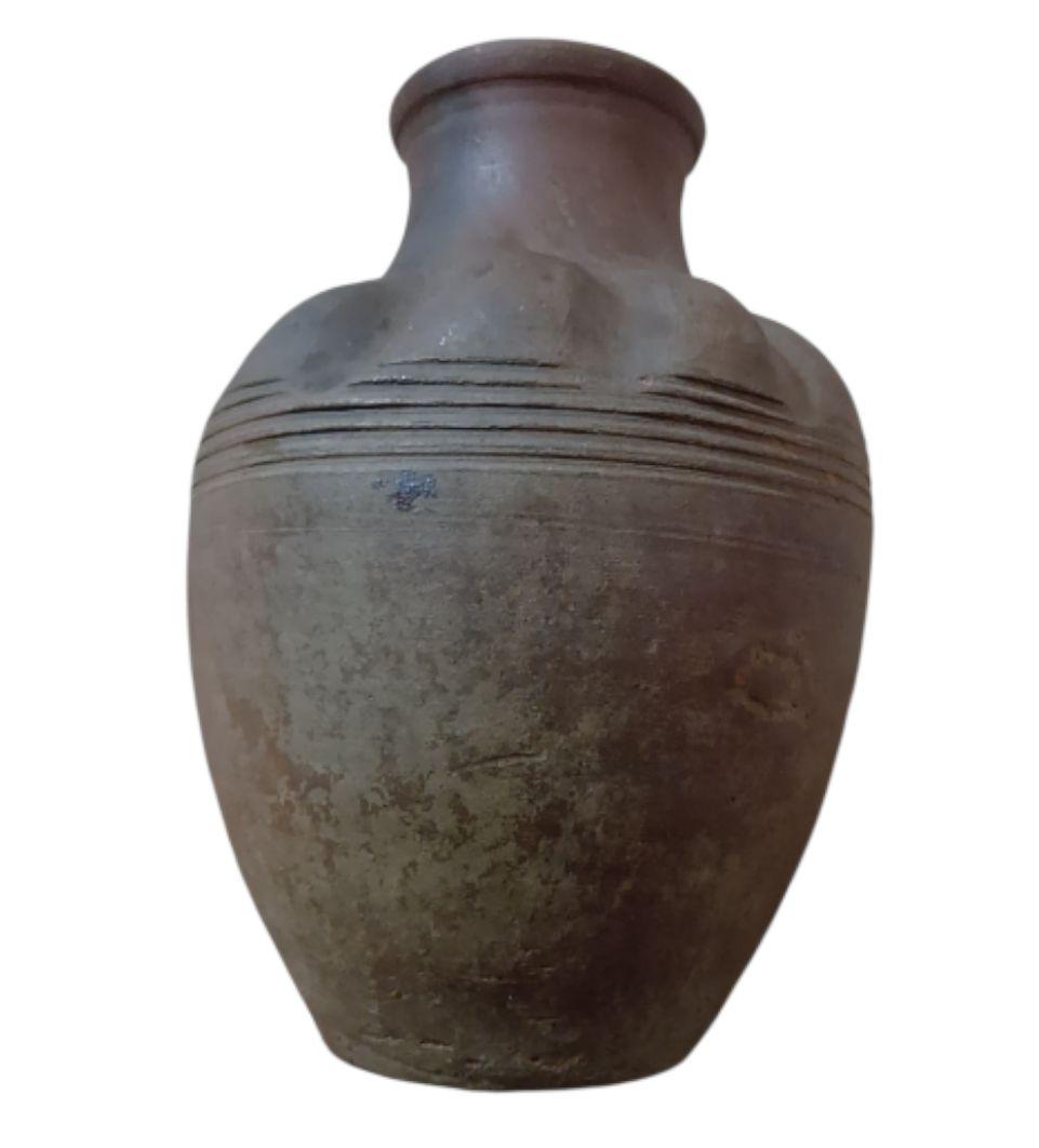 骨董品　陶器　花瓶　共箱付き　レトロ　江戸時代後期の壺　茶道具　花入　極美品‼️