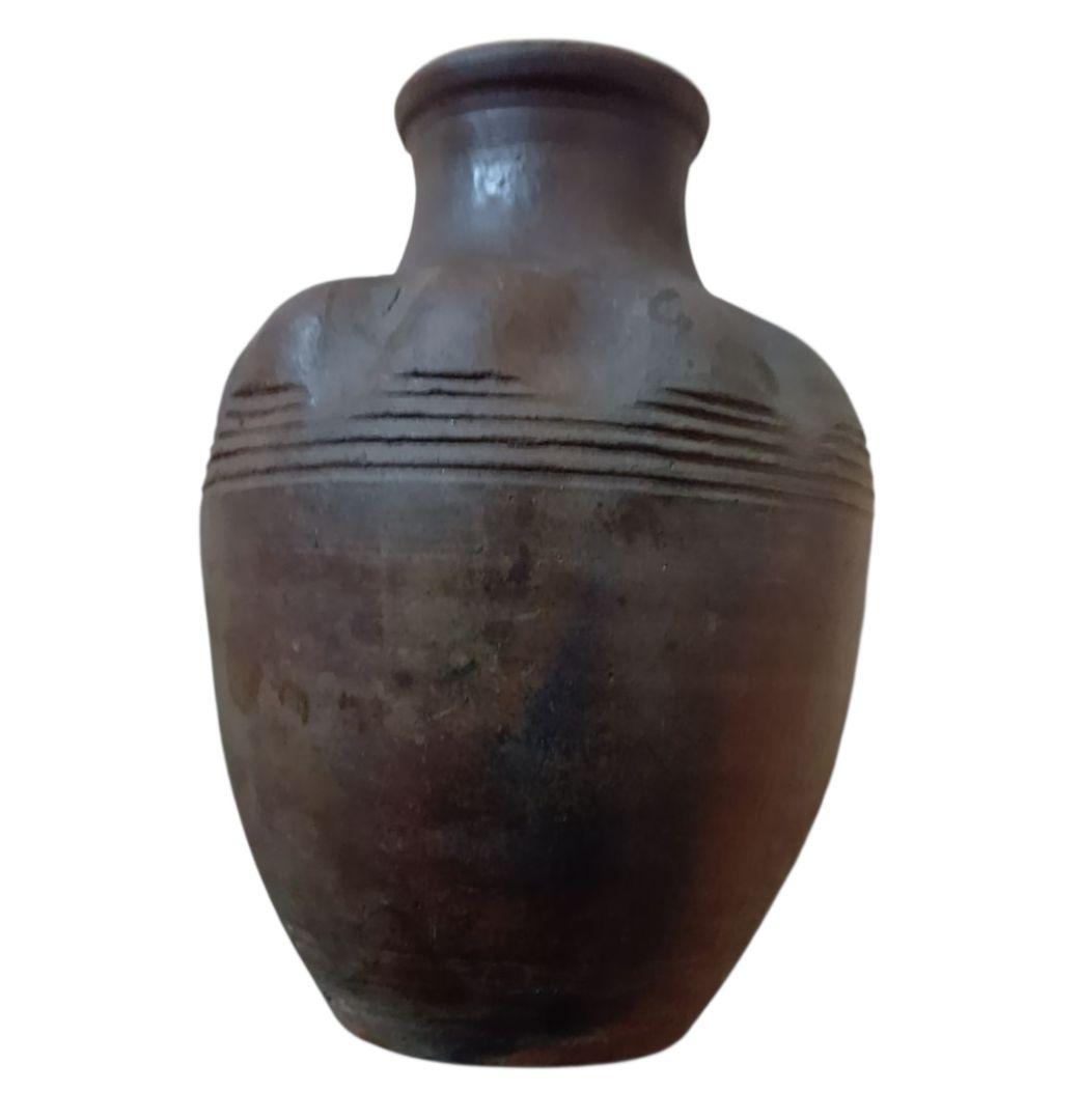 骨董品　陶器　花瓶　共箱付き　レトロ　江戸時代後期の壺　茶道具　花入　極美品‼️