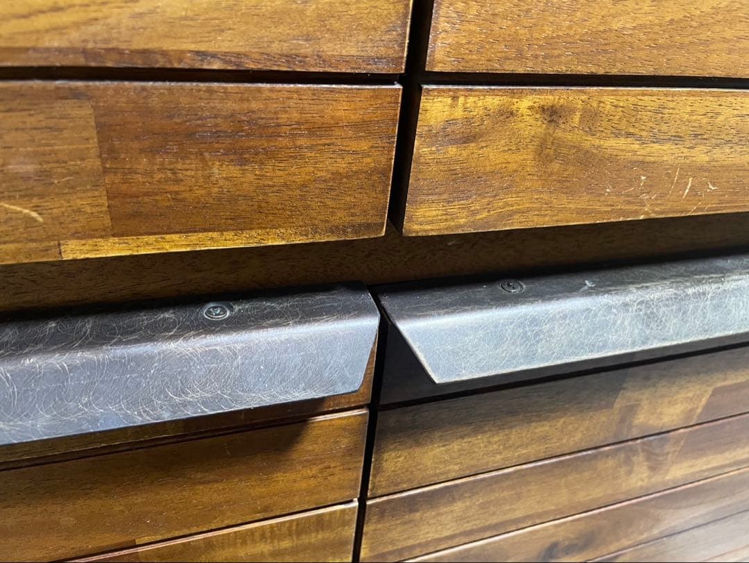 【美品】unico SWELLA カップボード ブラウン