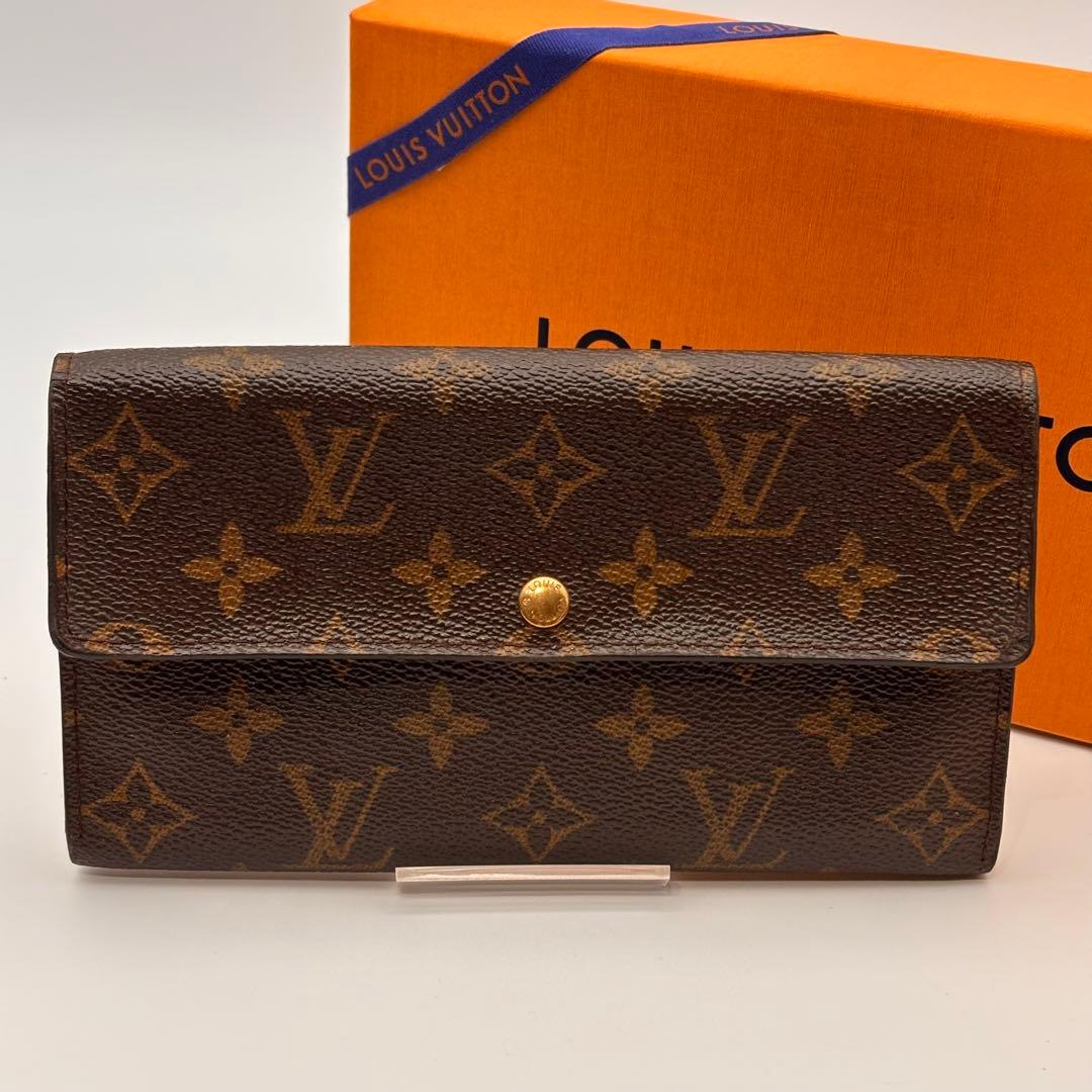 【鑑定済み】ルイヴィトン✨モノグラム✨ポシェット ポルトモネ クレディ 長財布