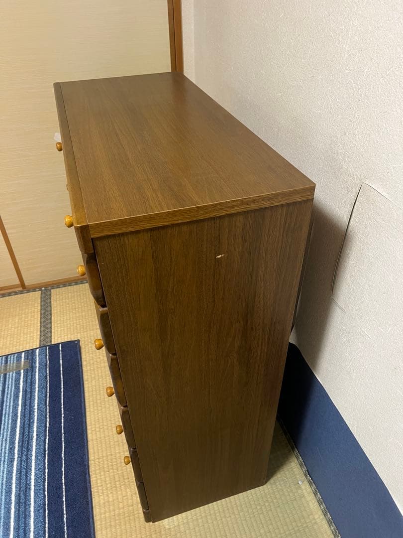 木製チェスト 8引き出し　デザインチェスト