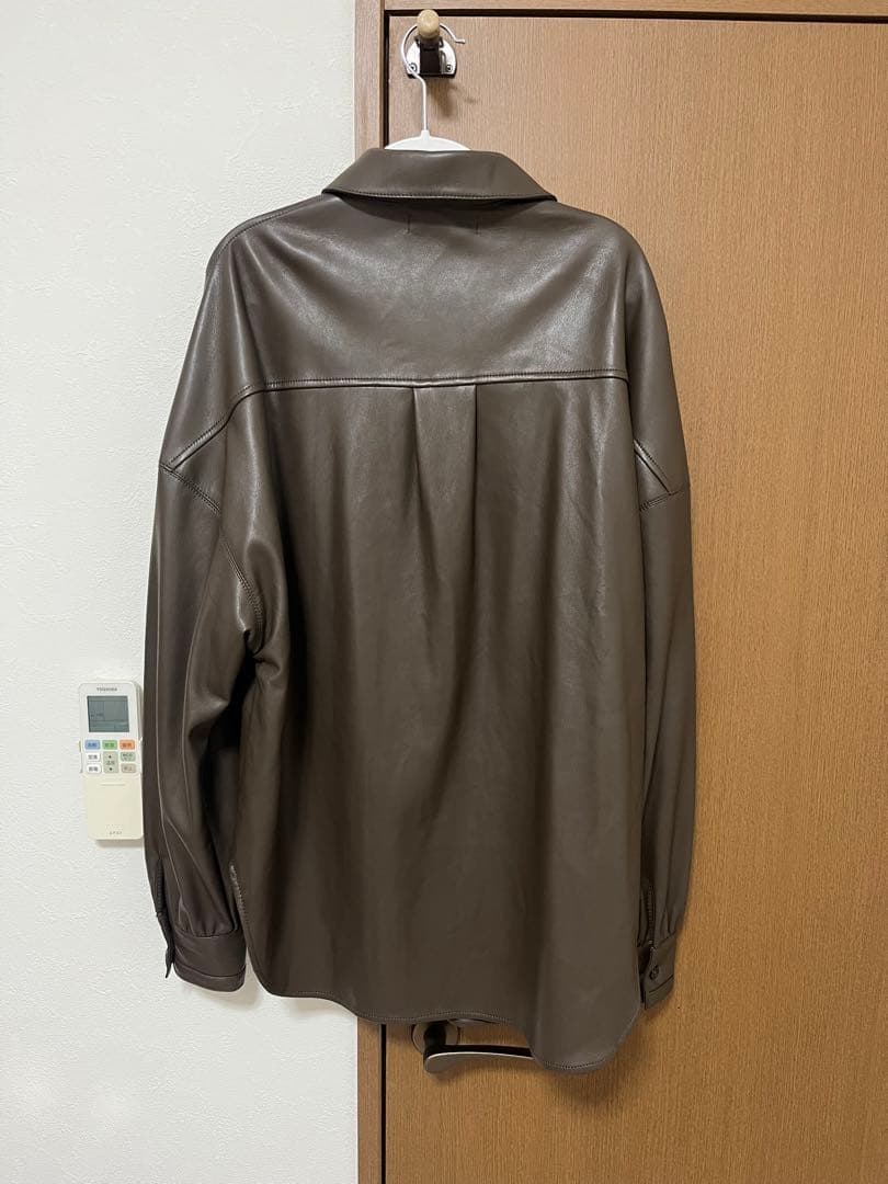 Searoomlynn Soft Stretch ECOレザーオーバーシャツ