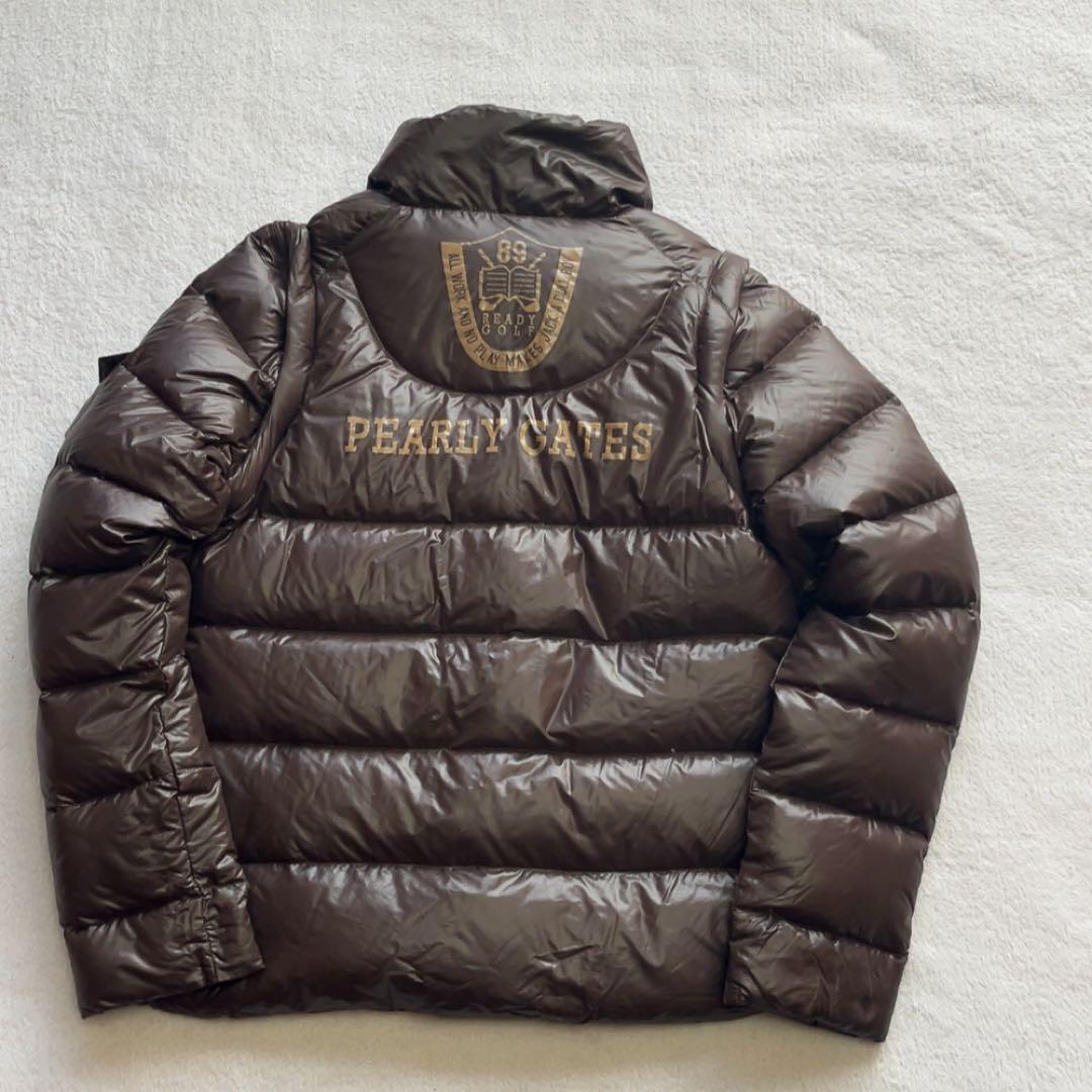 極美品　パーリーゲイツ 2way　ダウン　ジャケット　ベスト　軽量　ブラウン