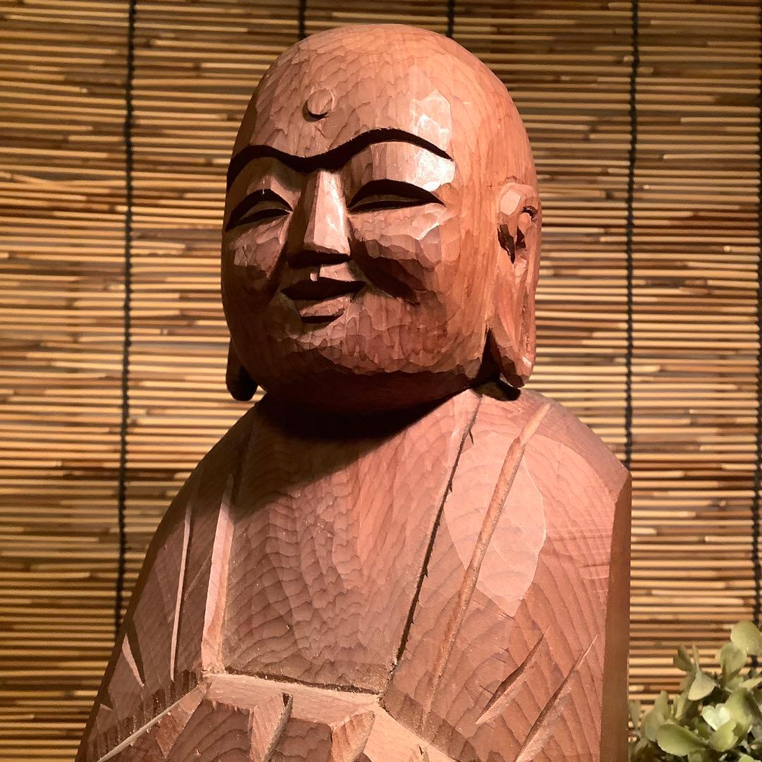 コダック様売約keep「合掌・勢至菩薩＋救世地蔵菩薩」ニ仏・漆金箔・木彫