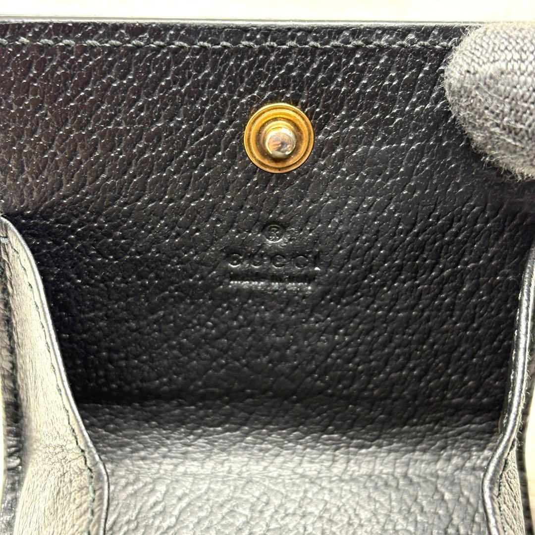GUCCI グッチ GGマーモント ケース レザー ブラック 小銭入れ