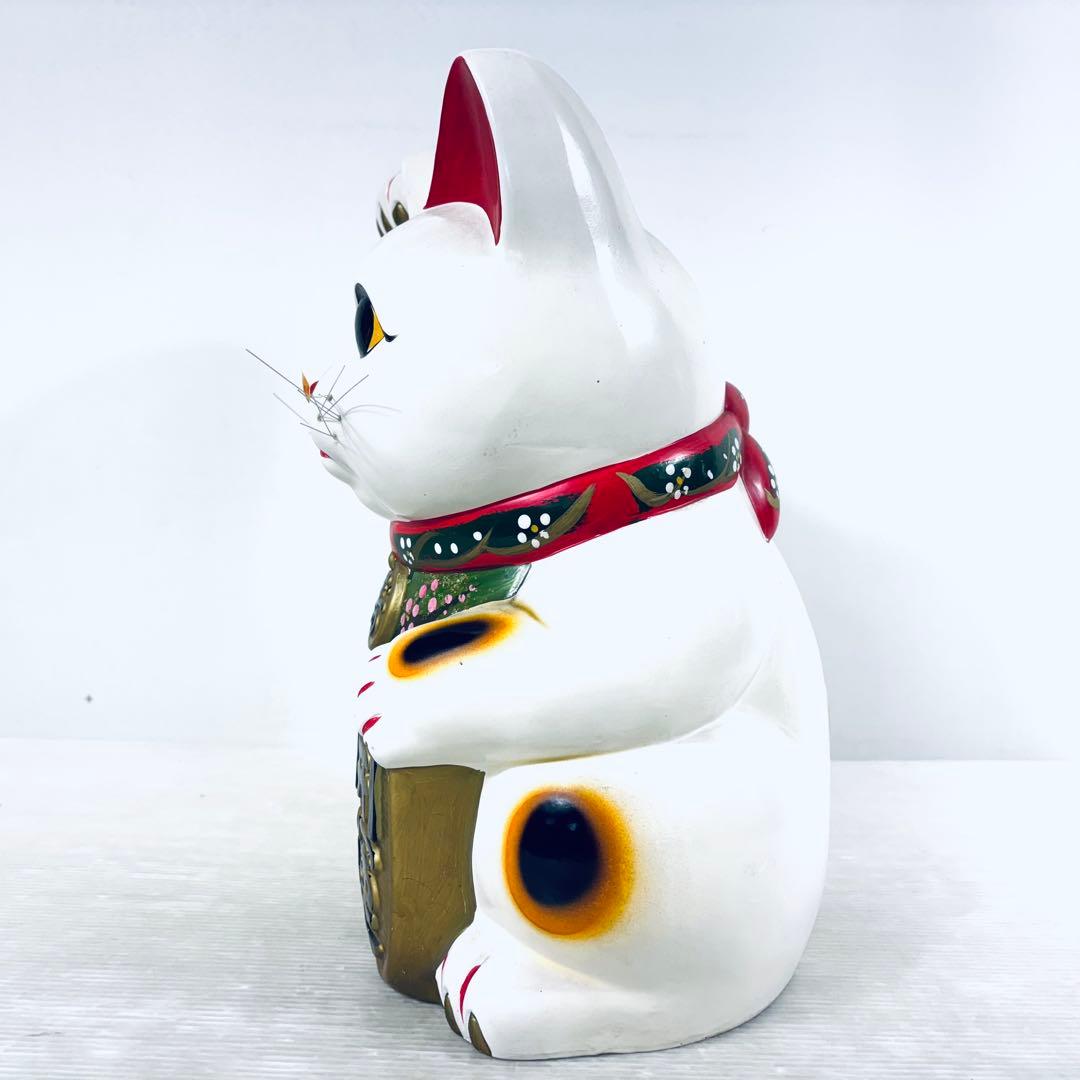 【レトロ】招き猫　置物　貯金箱　特大　アンティーク　縁起物　 開運 商売繁盛