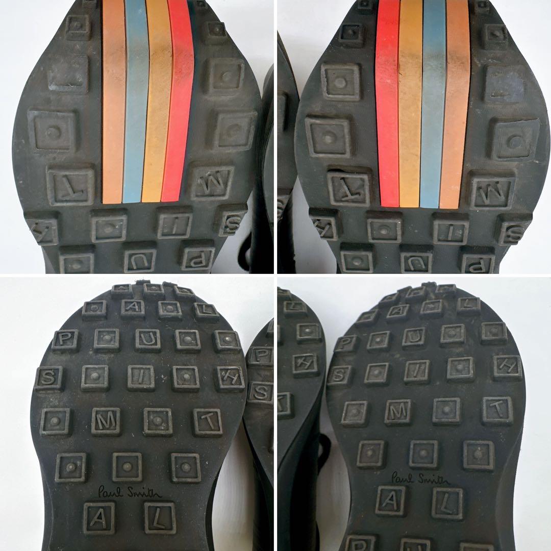 【ポールスミス】レザーローカットスニーカー size9 ブラック系