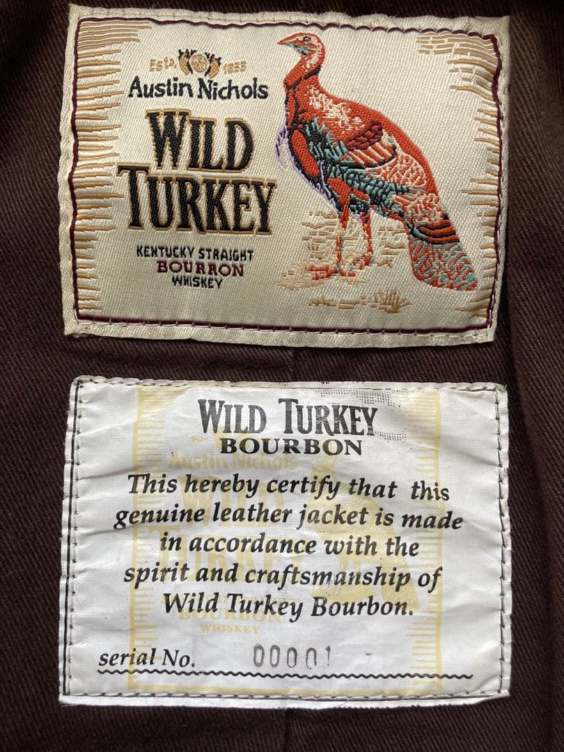 【非売品】WILD TURKEYワイルドターキー馬革　希少！シリアルNo.1