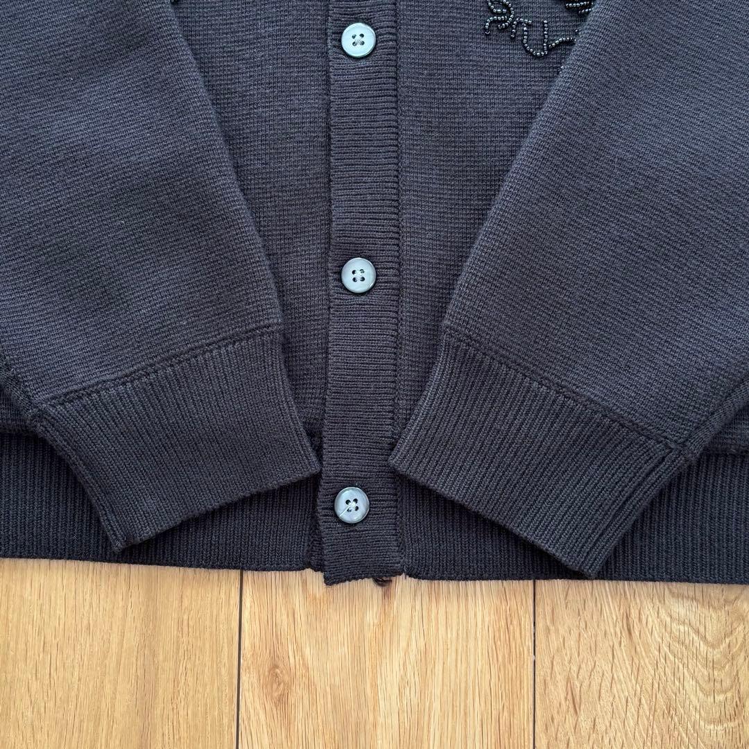 【希少】Supreme Beaded Applique Cardigan L