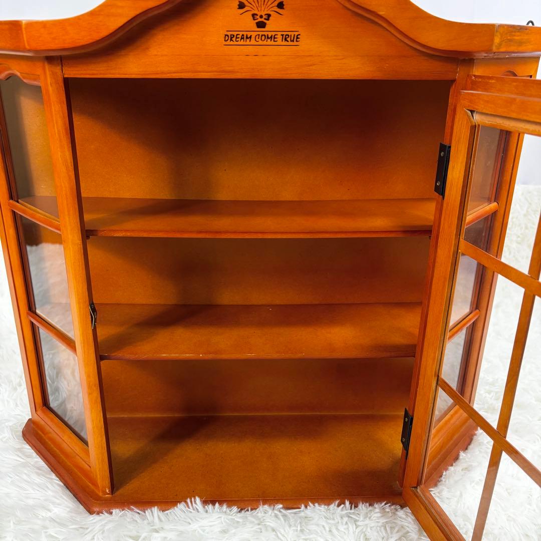 『送料無料』木製キャビネット カントリー調　コレクションケース マルト