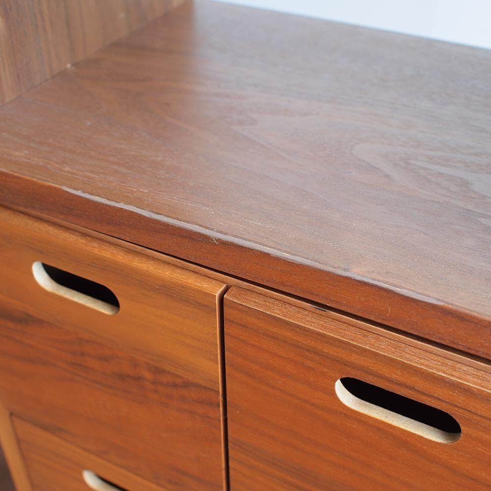 無印良品/MUJI ウォールナット材 スタッキングシェルフ 引出付き チェスト