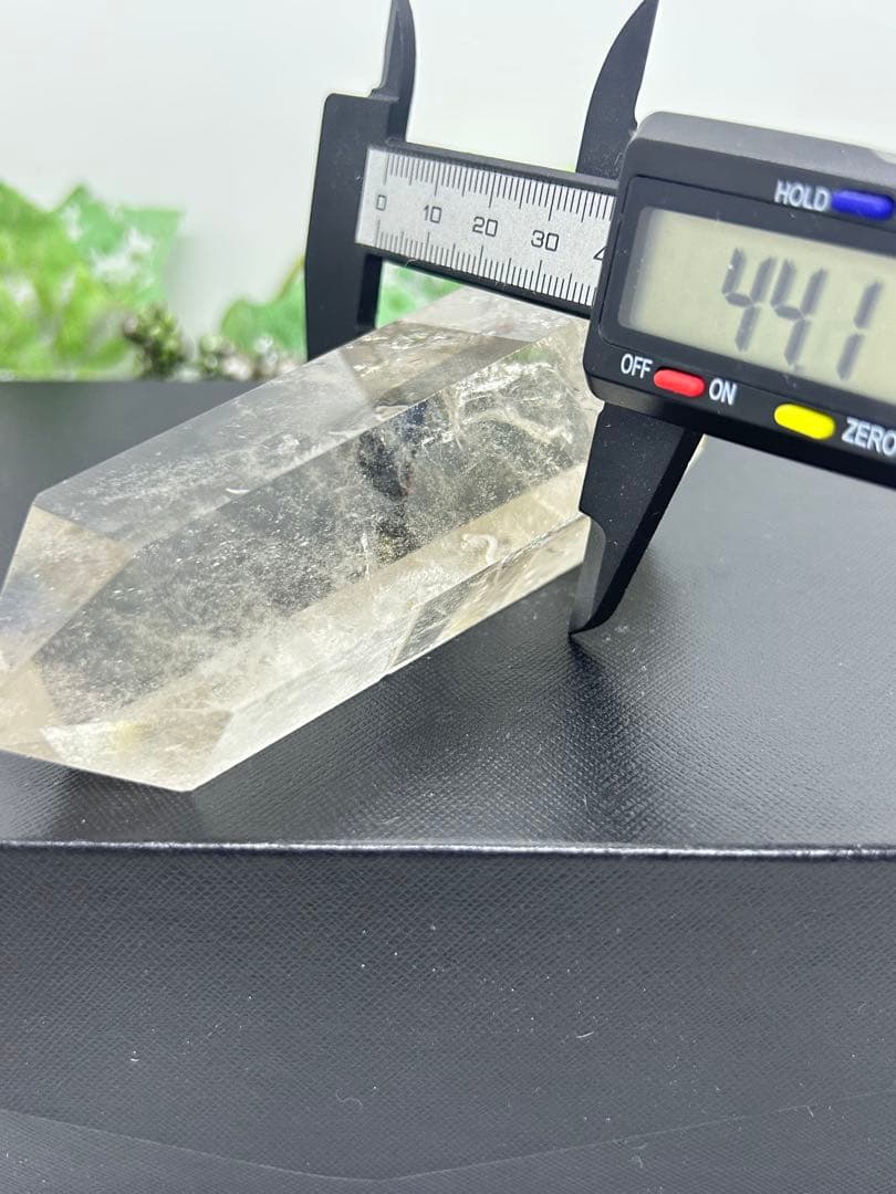 天然石スモーキークォーツ　龍彫りタワー置物　No.2260