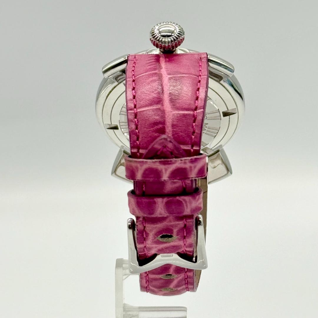 稼働品 GaGa MILANO ガガミラノ 腕時計 マヌアーレ40 シェル文字盤