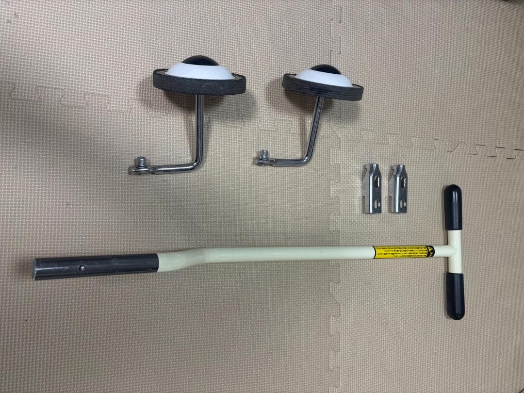 無印良品　16型幼児こども自転車　アイボリー　押し棒・補助輪付　江東区引取限定