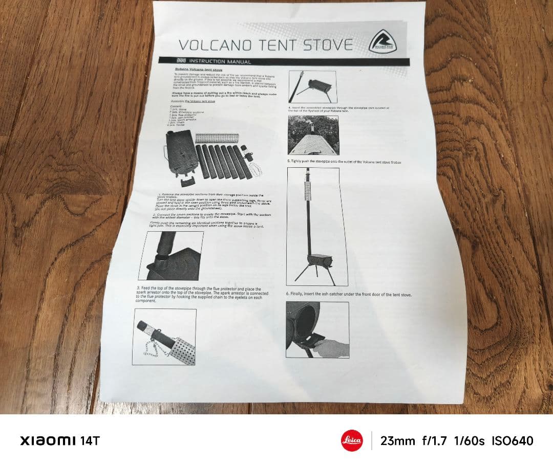 【新品未使用品】北欧高級アウトドアブランド ローベンス 薪ストーブvolcano