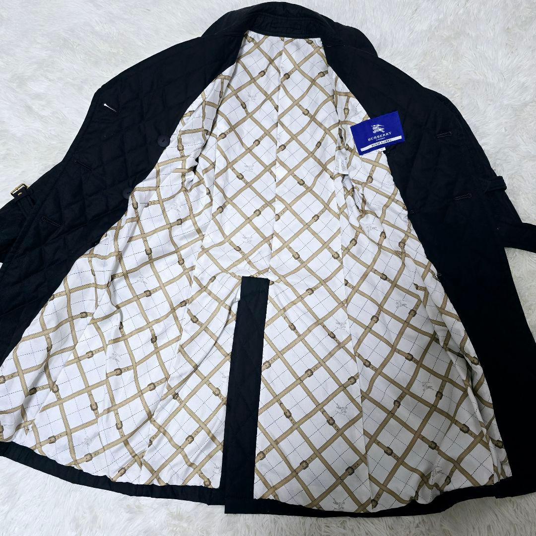 美品✨希少✨バーバリーブルーレーベル キルティング トレンチコート 金ボタン