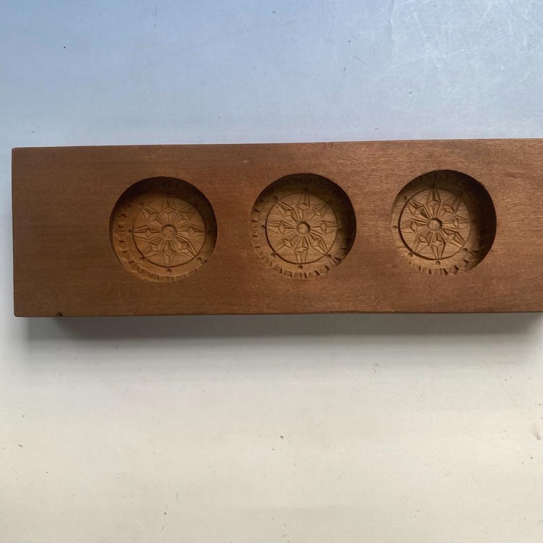 和菓子道具　木型 　「幾何学文様」